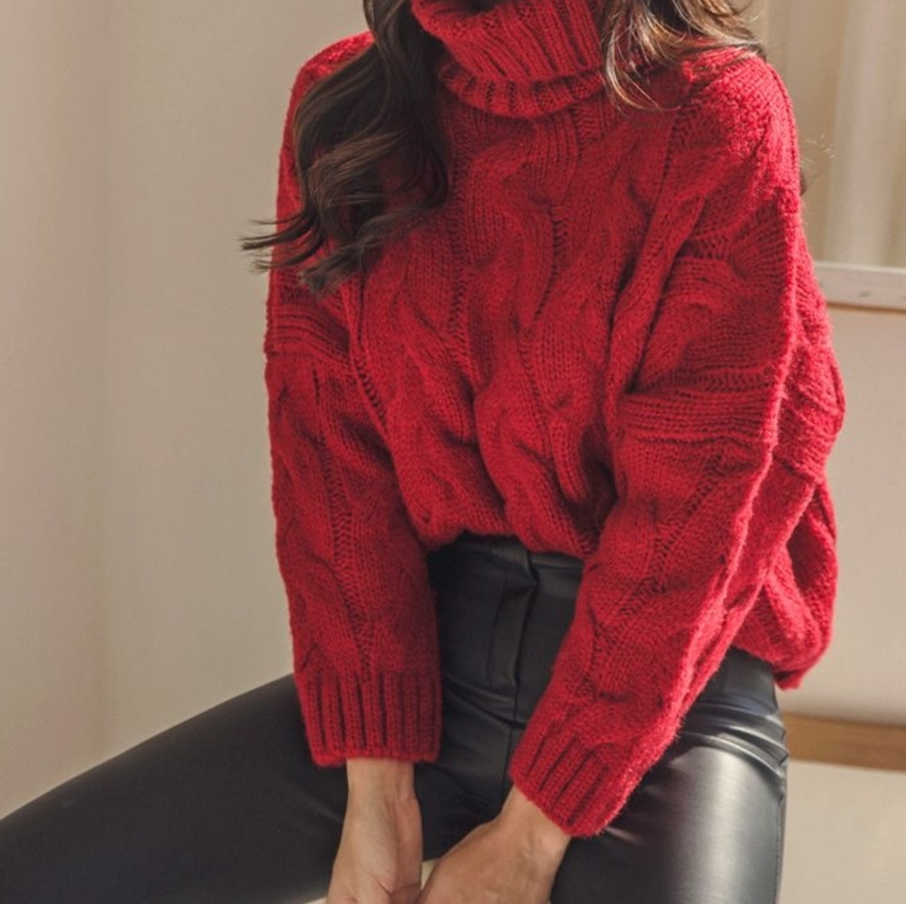 Thick knit sweater
